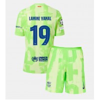 Camisa de Futebol Barcelona Lamine Yamal #19 Equipamento Alternativo Infantil 2024-25 Manga Curta (+ Calças curtas)